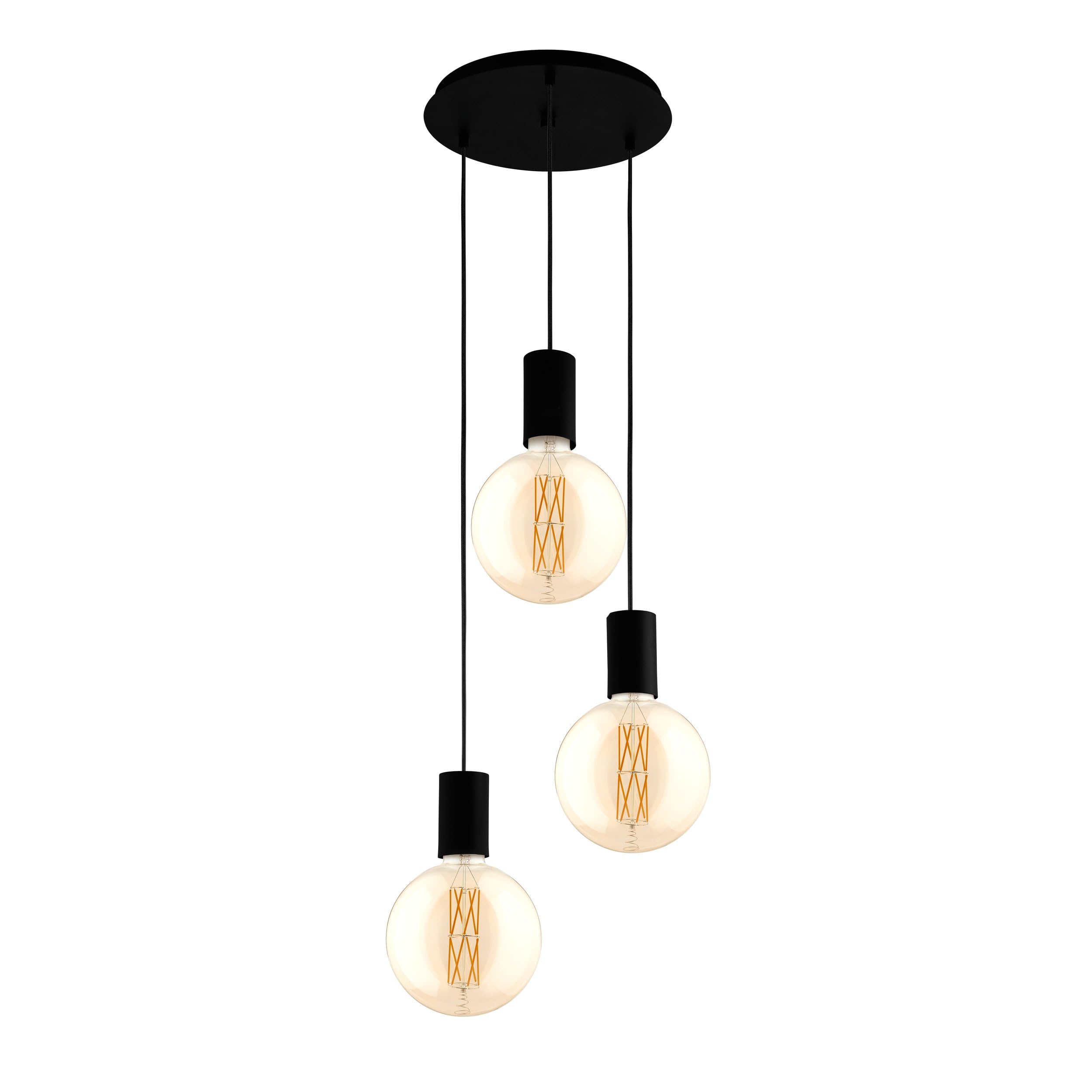 eglo-pinetina-h-ngelampe-e27-mit-stecker-schwarz-metall-pendelleuchte image 7