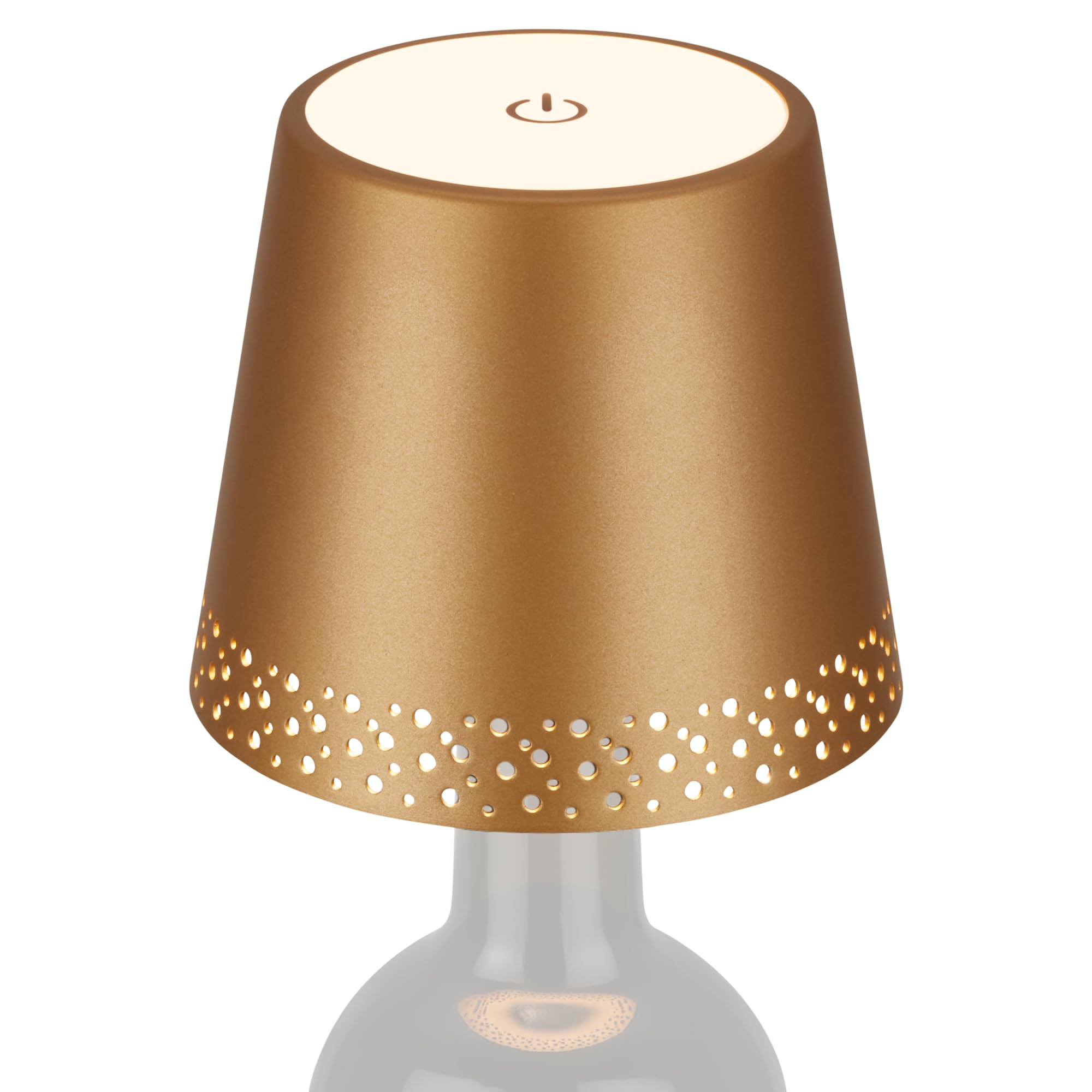 briloner-led-flaschenlampe-aufsatz-kabellos-touch-dimmbar-ip44-gold-matt image 1