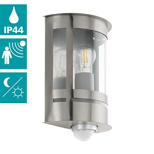 eglo-tribano-au-en-wandlampe-e27-silber-mit-bewegungsmelder-ip44 image 7