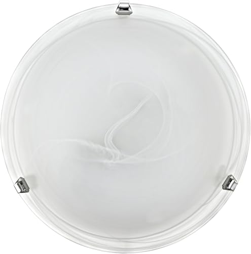 eglo-led-deckenlampe-alabasterglas-30-cm-glas-deckenleuchte-chrom-warmwei-3000k image 4