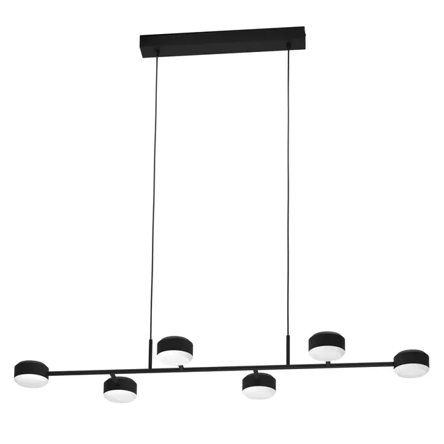 eglo-clavellina-led-pendelleuchte-6-flammig-120-cm-schwarz-warmwei image 1