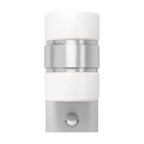 eglo-atollari-led-au-en-wandleuchte-2-flammig-mit-bewegungsmelder-silber-ip44 image 8