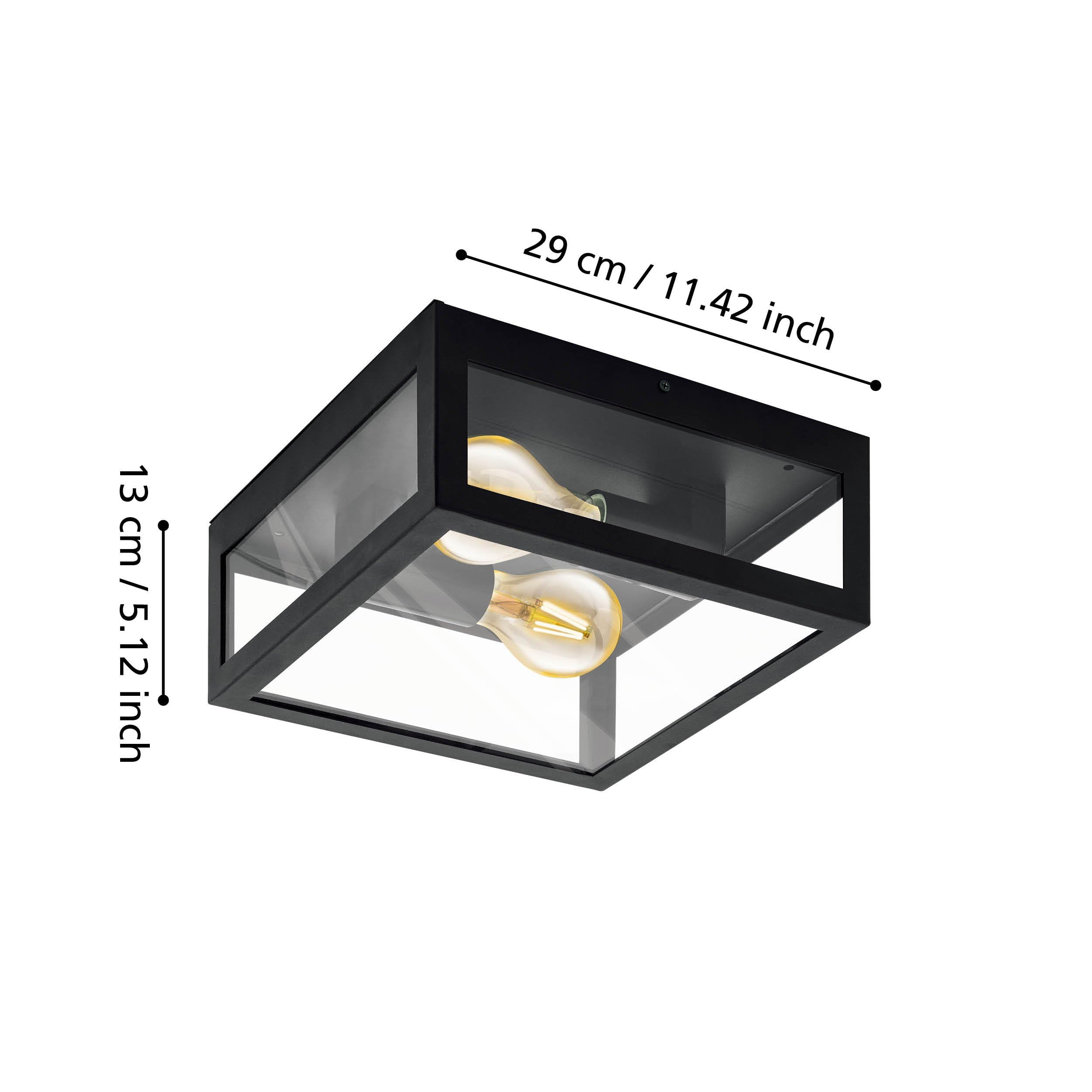 eglo-amezola-deckenleuchte-2-flammig-schwarz-klar-e27-ip44 image 4