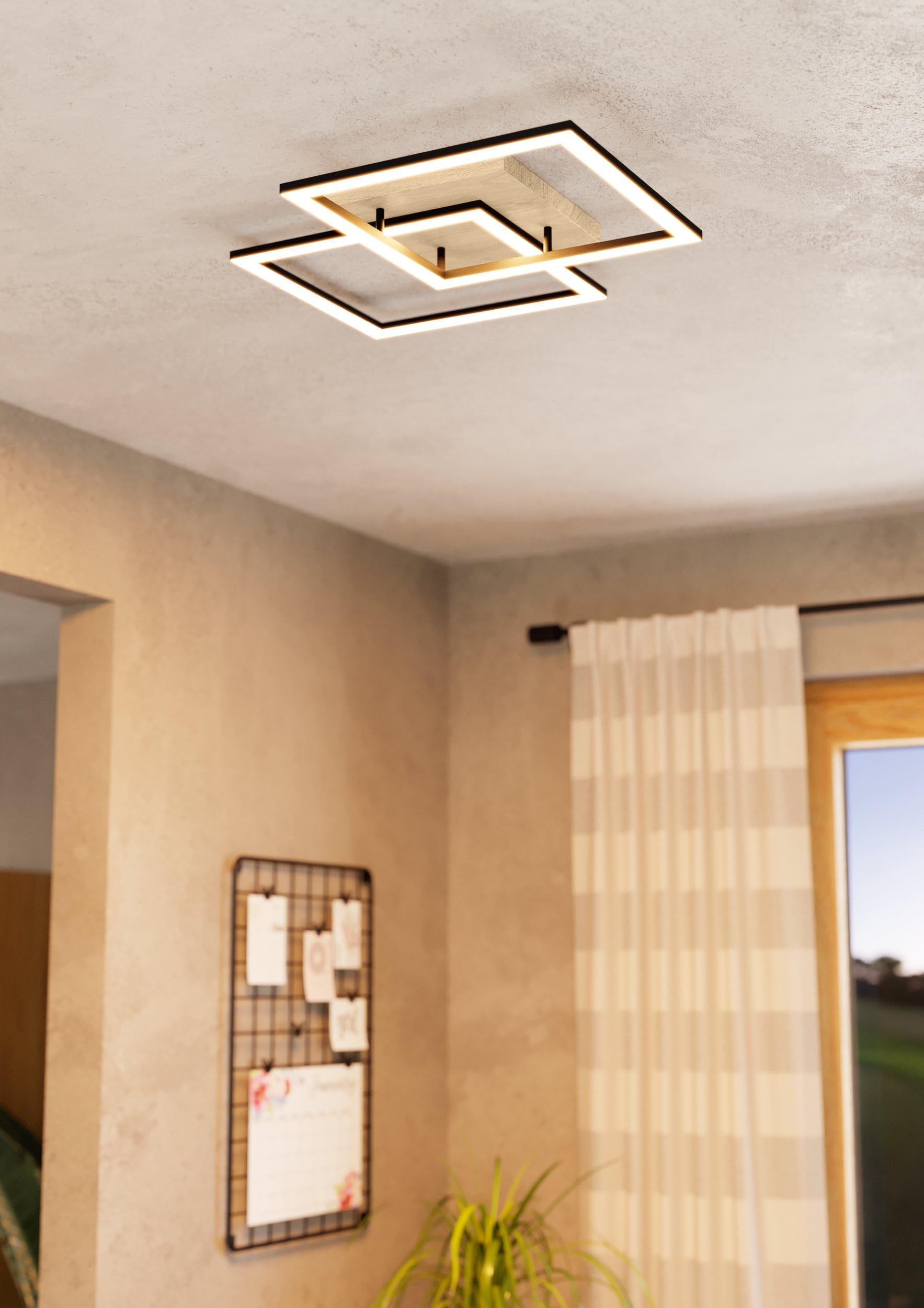 eglo-connect-z-lomaltas-z-smart-led-deckenleuchte-eckig-77-cm-eiche-schwarz-4400 image 4
