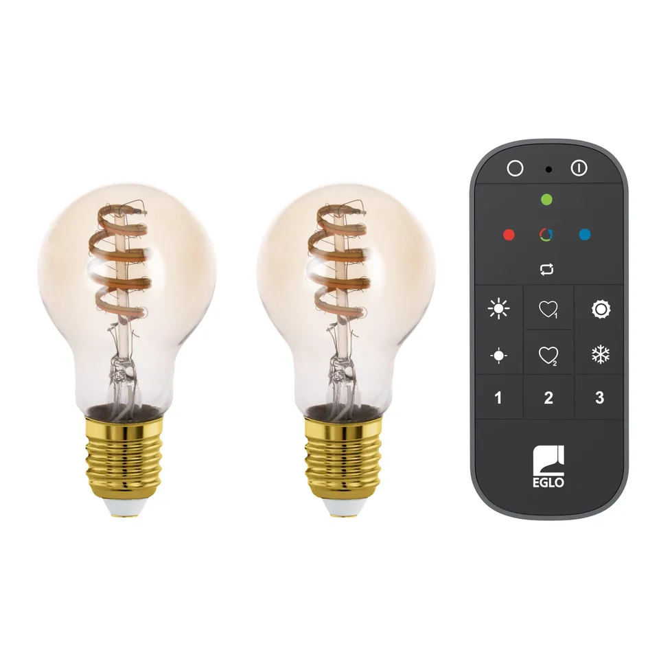 eglo-connect-z-smart-home-led-leuchtmittel-e27-a60-2er-set-amber-mit-fernbedienu image 1