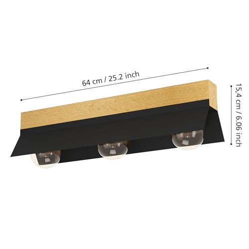 eglo-tarrafo-deckenleuchte-3-flammig-holz-braun-schwarz-e27-64-cm image 6