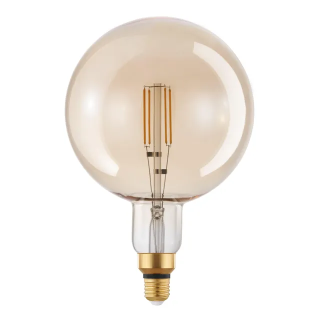 eglo-big-size-g200-globe-e27-led-amber-vintage-dimmbar-30-5-cm-4w-400lm-2200k image 1