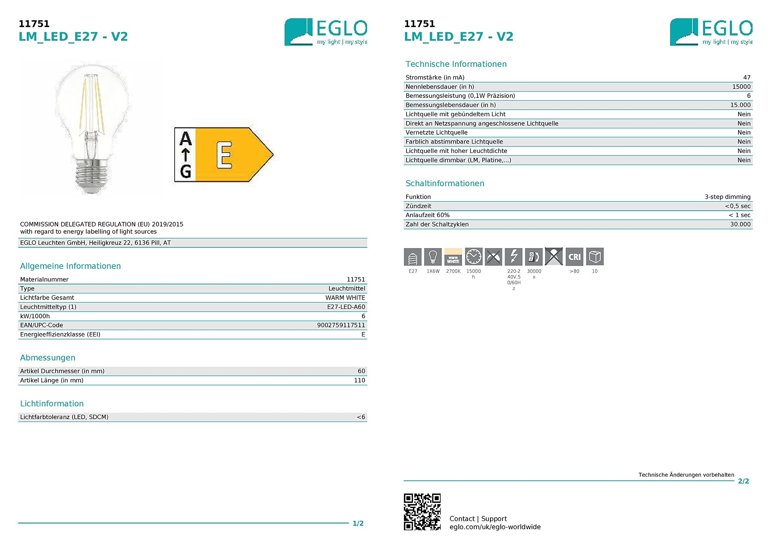 eglo-retro-led-e27-filament-step-dim-klassisch-transparent-3-stufen-dimmbar image 4