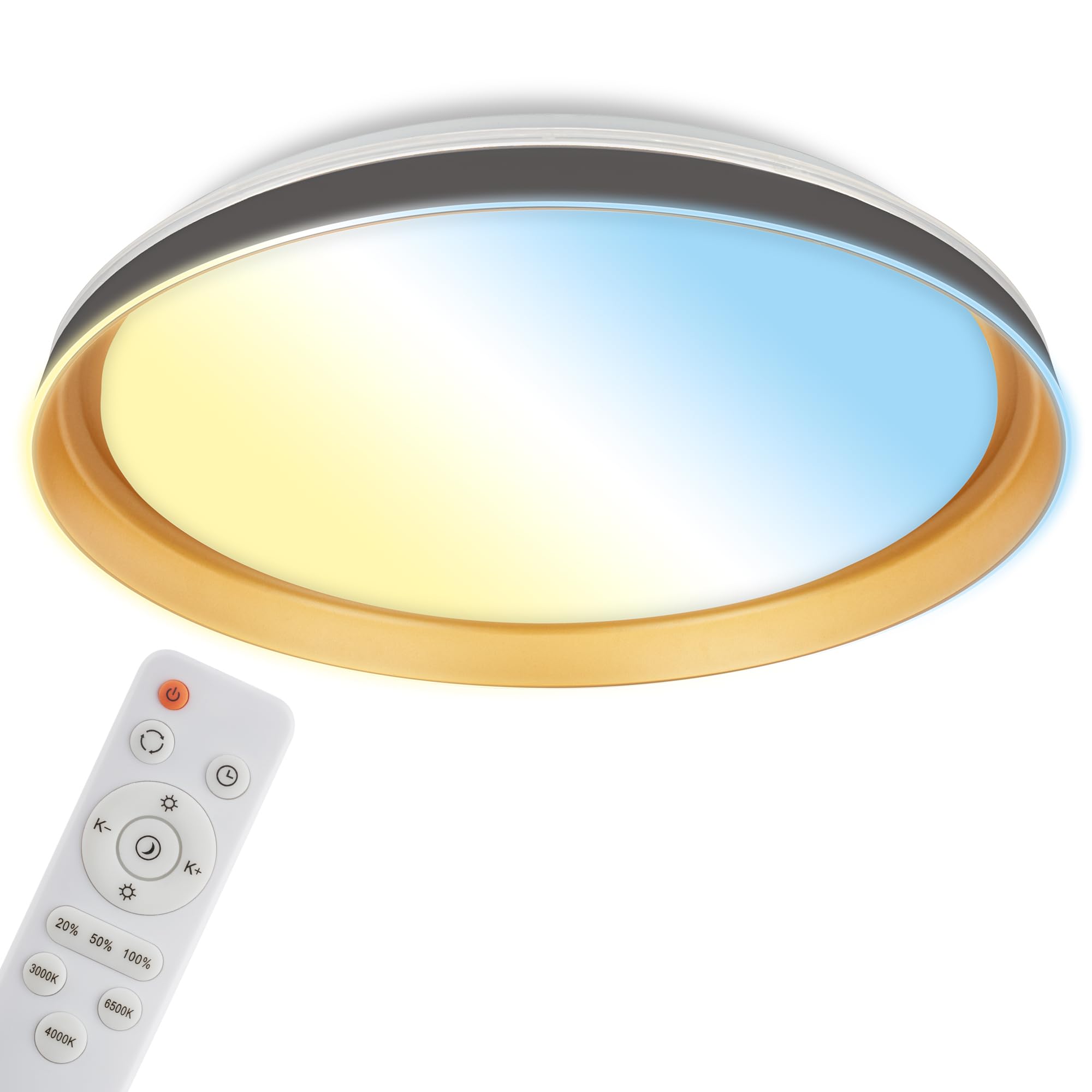 briloner-led-deckenleuchte-mit-fernbedienung-cct-nachtlicht-timer-51-cm-schwarz- image 1