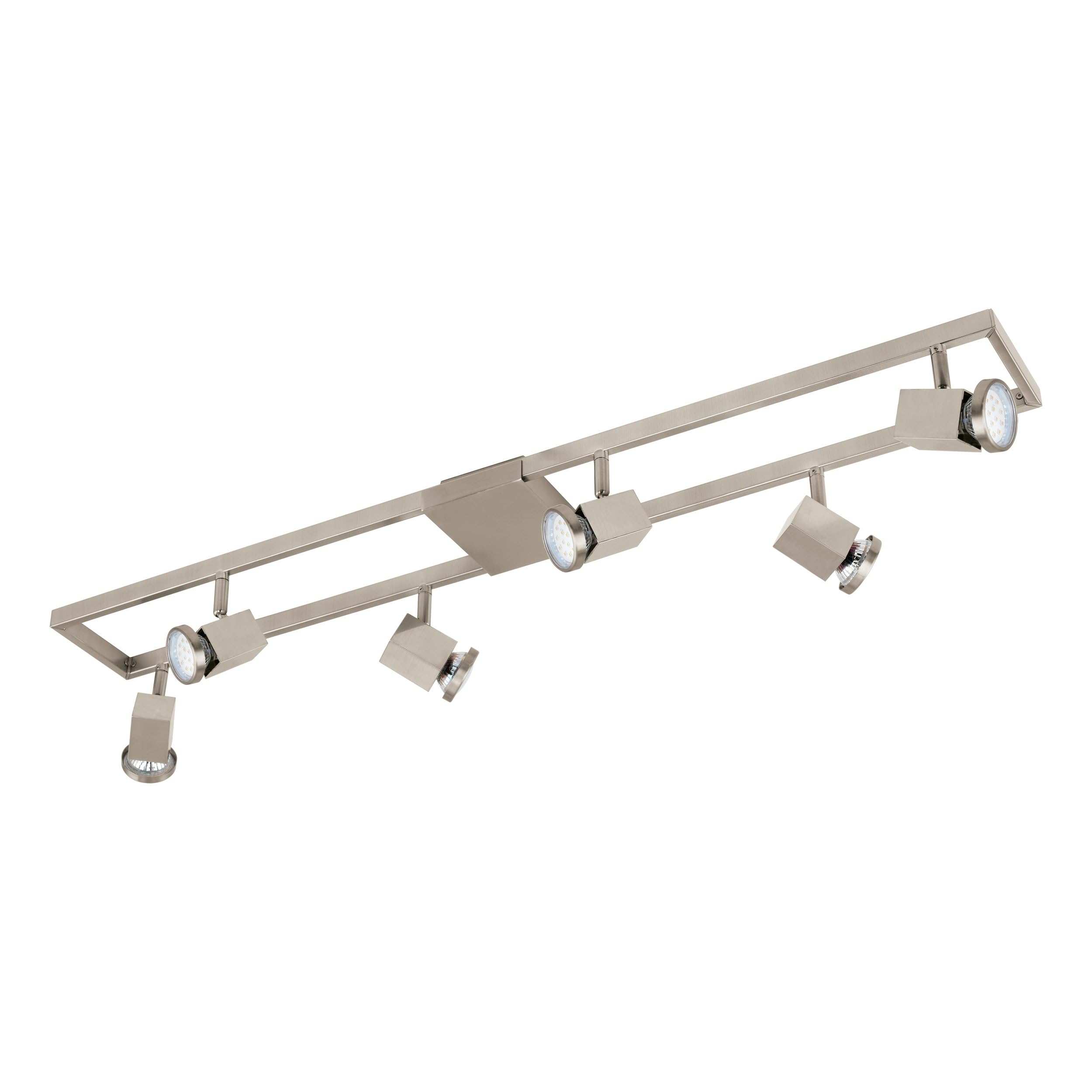 eglo-zeraco-led-deckenstrahler-6-flammig-silber-gu10 image 1