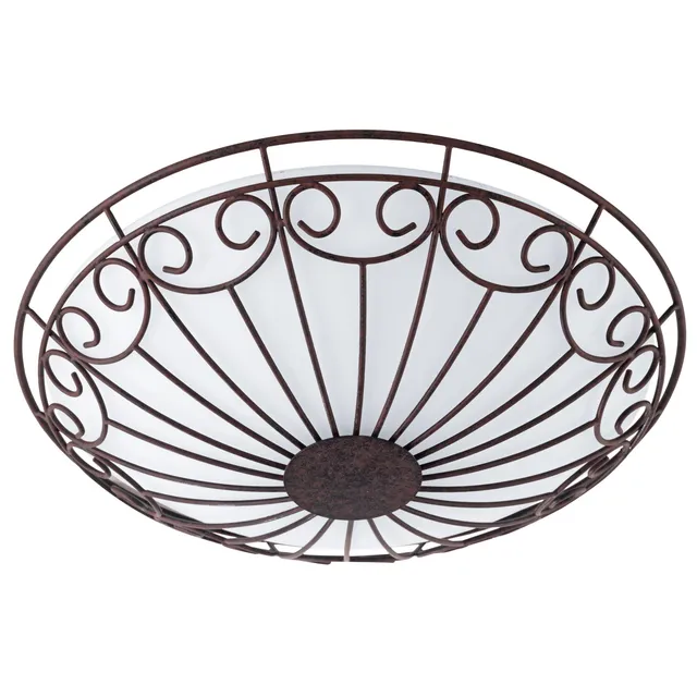 eglo-colti-deckenleuchte-2-flammig-e27-vintage-antik-braun-wei-35cm image 1
