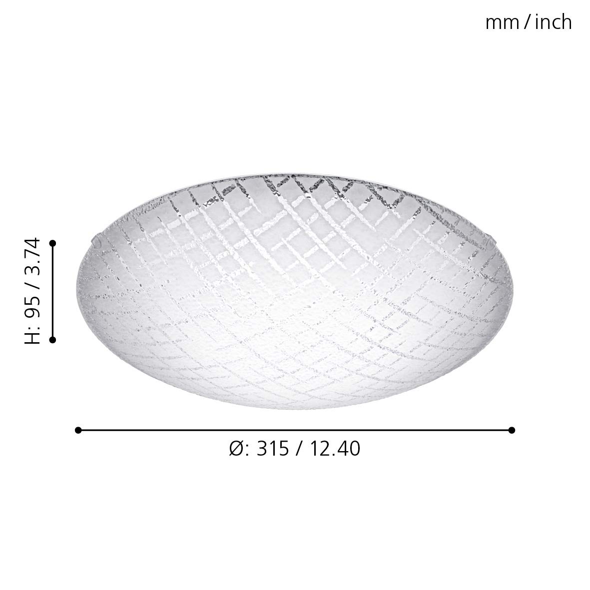 eglo-riconto-1-deckenleuchte-31-5-cm-wei-mit-geriffeltem-glas-warmwei image 2