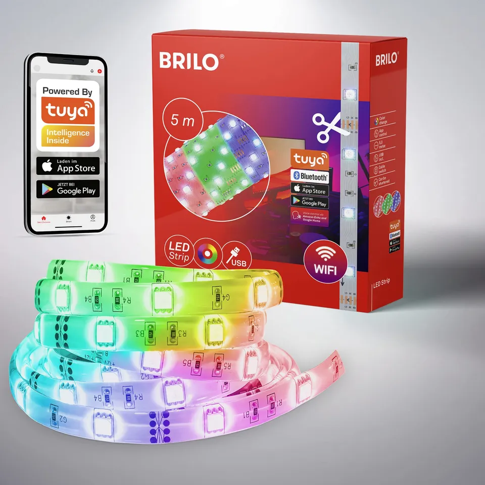briloner-usb-led-strip-5m-smart-rgb-wlan-bluetooth-tuya-app-sprachsteuerung-wei image 1