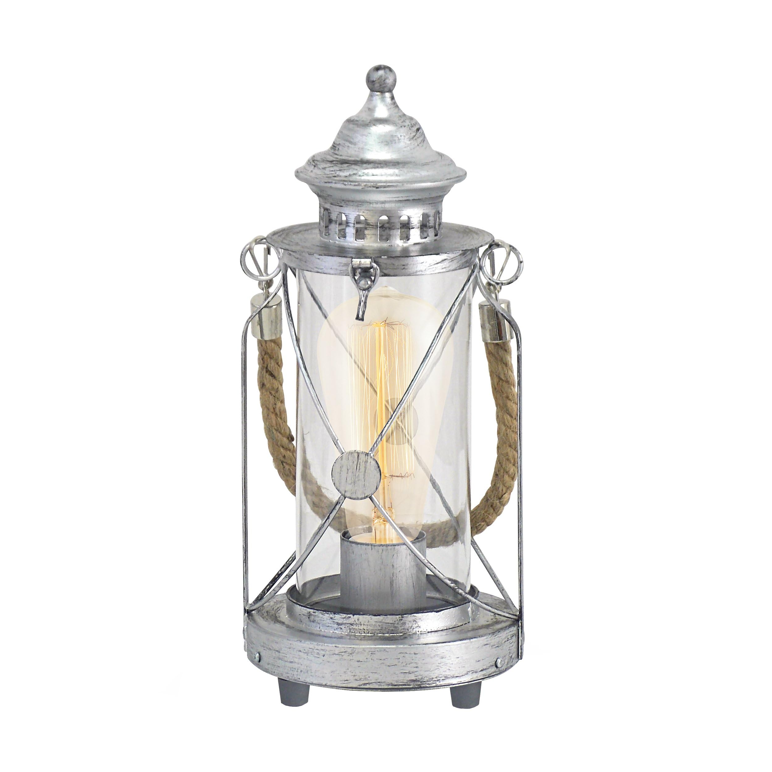 eglo-bradford-vintage-pendellampe-laterne-stahl-silber-antik-klares-glas-e27 image 4