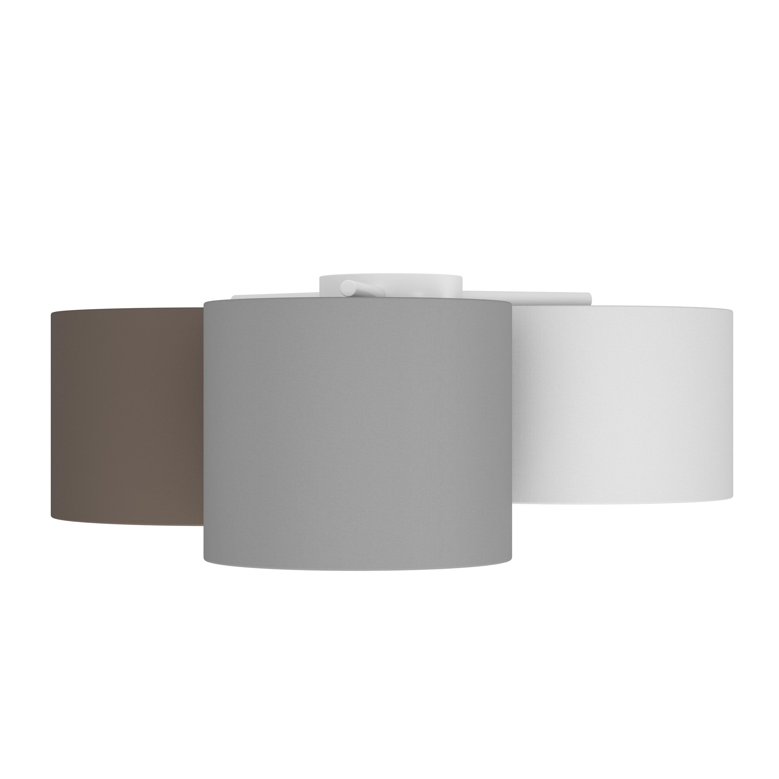 eglo-pastore-deckenlampe-3-flammig-textil-e27-61x49-5x25-5-cm-wei-braun-grau image 2