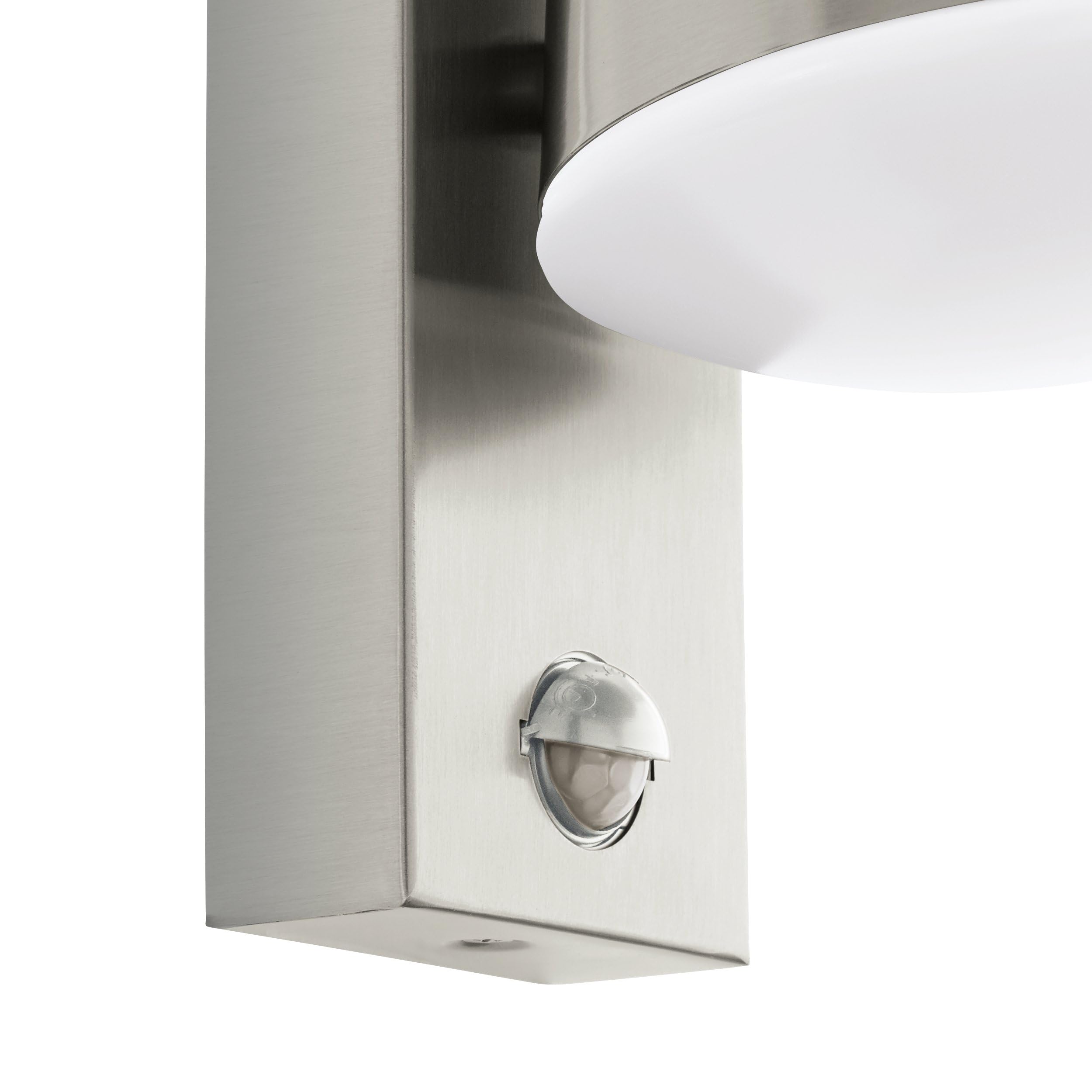 eglo-caldiero-au-en-wandlampe-mit-bewegungssensor-edelstahl-silber-wei-e27-ip44 image 3