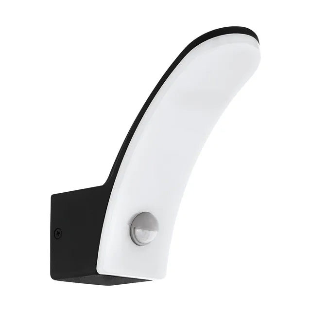 eglo-fiumicino-led-au-en-wandleuchte-mit-bewegungsmelder-ip44-schwarz-wei image 1