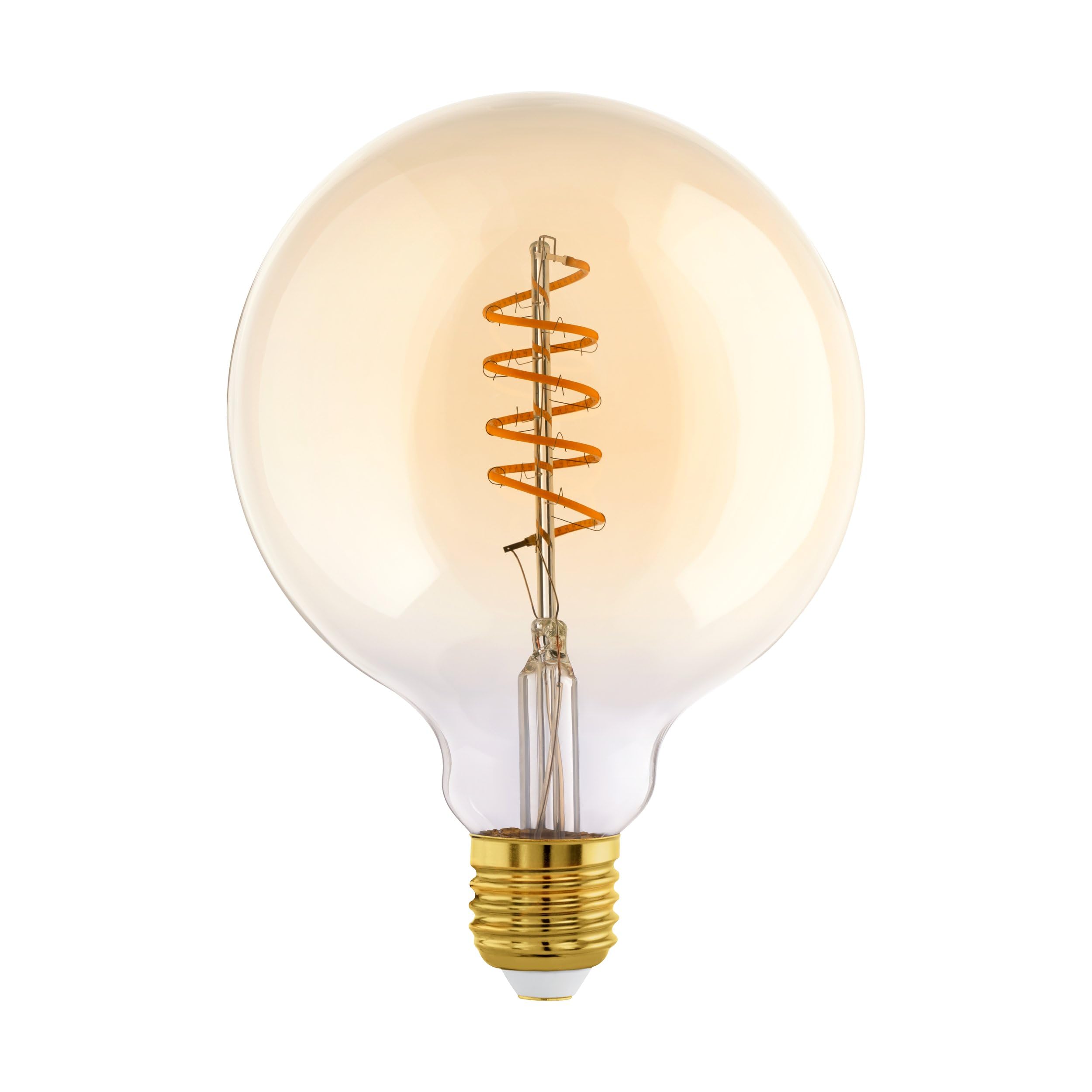eglo-e27-spiral-led-retro-gl-hbirne-g125-amber-dimmbar-4w image 1