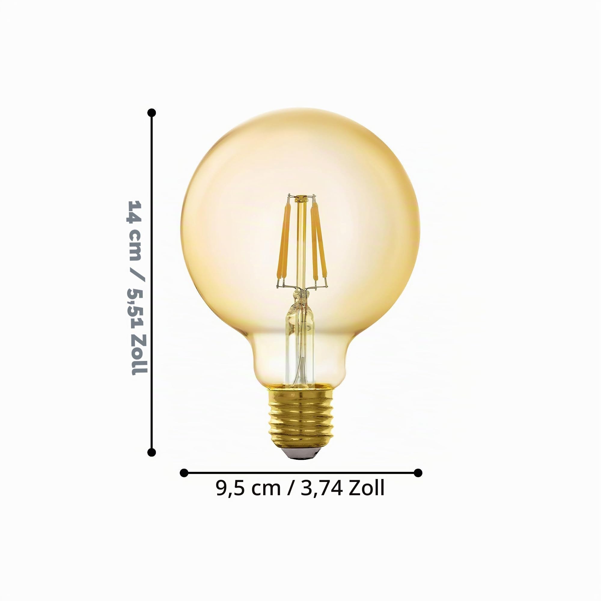 eglo-connect-z-smart-home-led-e27-g95-vintage-amber-zigbee-dimmbar-warmwei image 7