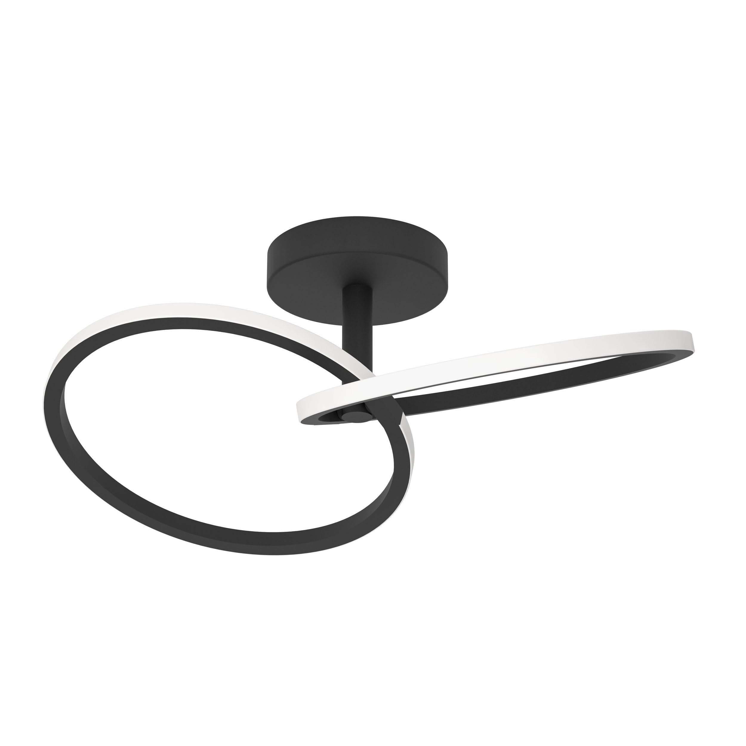 eglo-congiunti-led-deckenleuchte-ringe-schwarz-cct-dimmbar-12w image 1