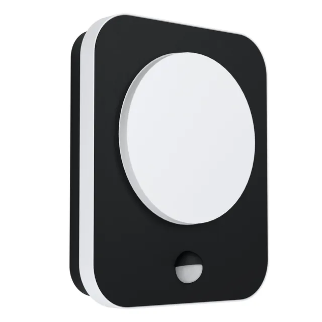 eglo-madriz-led-au-en-wandlampe-schwarz-mit-bewegungsmelder-und-d-mmerungssensor image 1