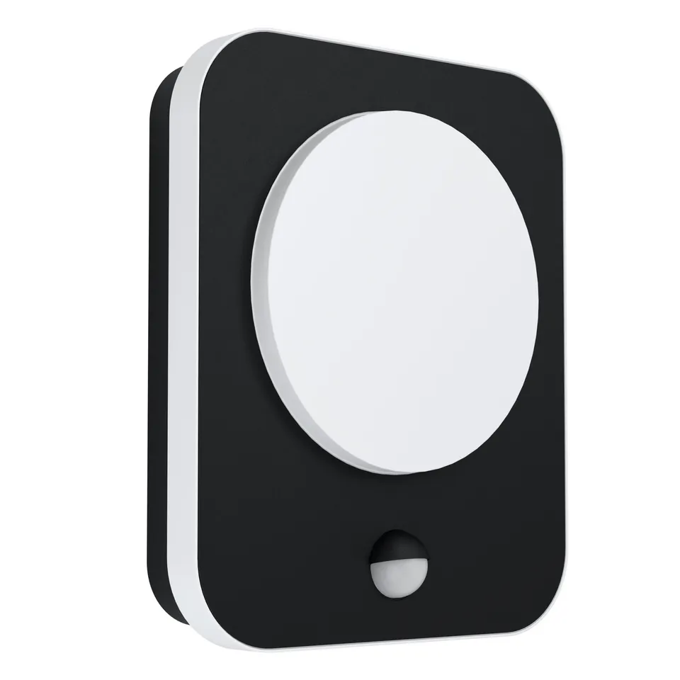 eglo-madriz-led-au-en-wandlampe-schwarz-mit-bewegungsmelder-und-d-mmerungssensor image 1