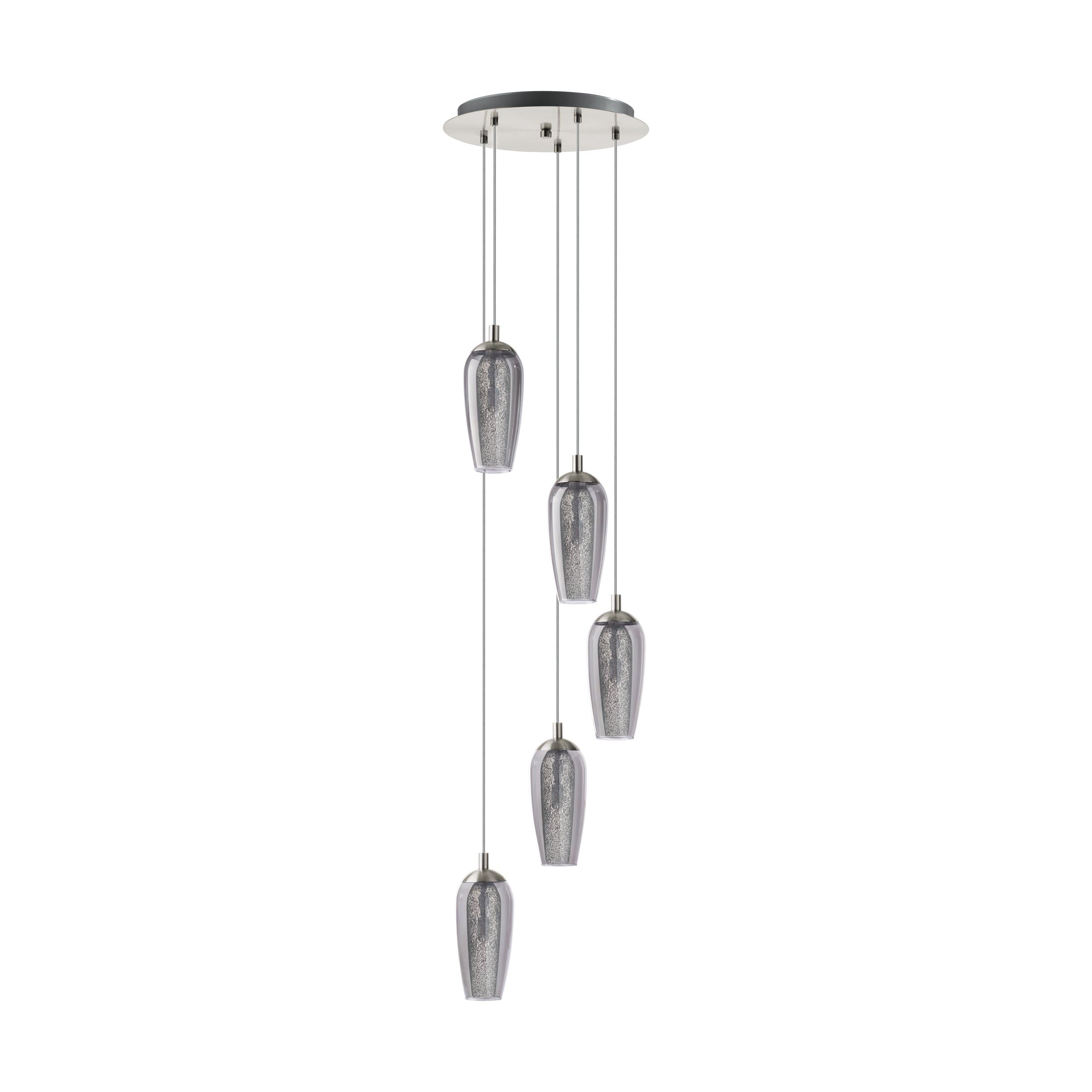 eglo-farsala-pendelleuchte-5-flammig-metall-rauchglas-g9 image 1