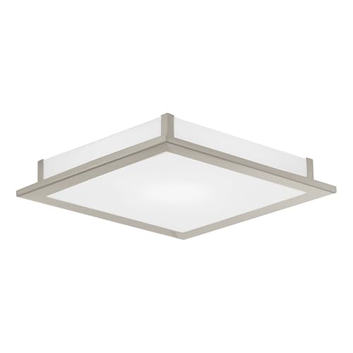 eglo-auriga-deckenleuchte-38-5-x-38-5-cm-stahl-nickel-matt-glas-satiniert-wei-4x image 2