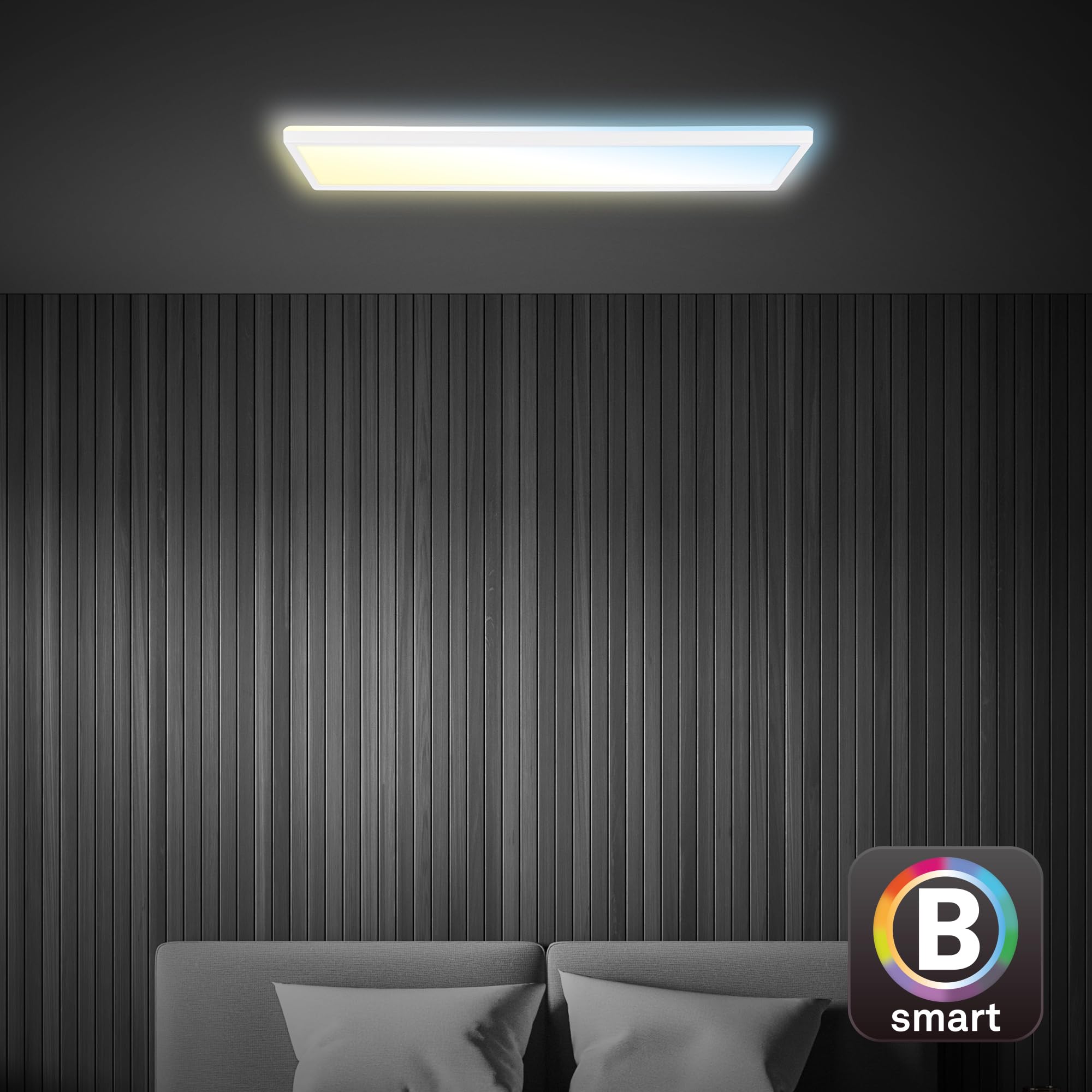 briloner-led-deckenlampe-flach-smart-home-22w-3000lm-cct-app-sprache-wei-58cm image 3