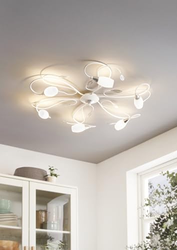 eglo-gerbera-2-led-deckenleuchte-6-flammig-wei-retro-78-cm-g9-warmwei image 6