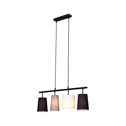 briloner-pendelleuchte-5-flammig-stoffschirm-e14-grau-wei-schwarz-96x120-cm image 8