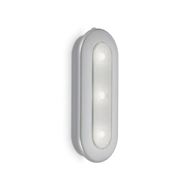 briloner-led-schrankbeleuchtung-push-light-15-2cm-silber-timer-batteriebetrieben image 1