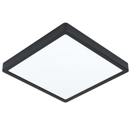 eglo-fueva-5-led-deckenleuchte-rund-28-5-cm-bad-deckenlampe-ip44-in-schwarz-wei image 8