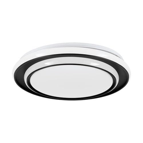 eglo-moschetta-led-deckenleuchte-rund-schwarz-wei-40-cm-mit-fernbedienung image 4