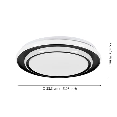 eglo-moschetta-led-deckenleuchte-rund-schwarz-wei-40-cm-mit-fernbedienung image 6
