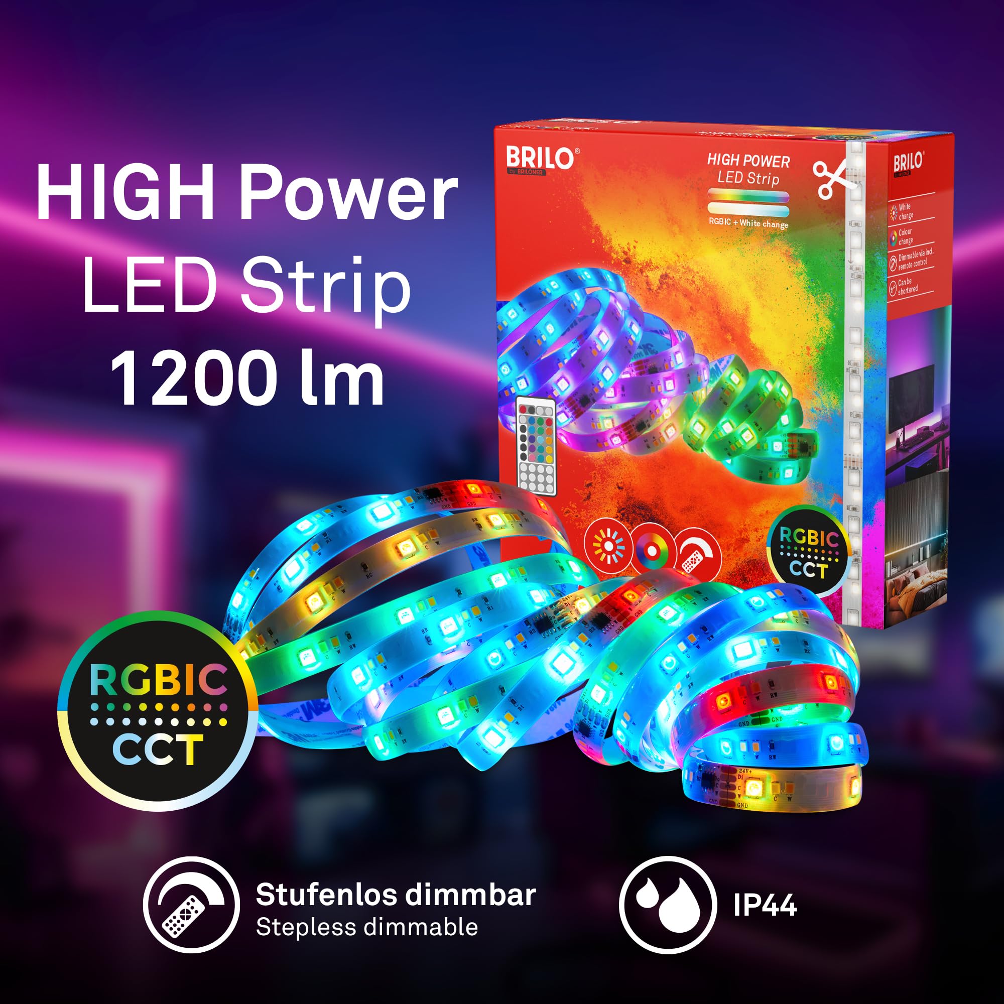 briloner-led-strip-5m-rgbic-cct-dimmbar-mit-fernbedienung-5000x10x3-mm-wei image 5