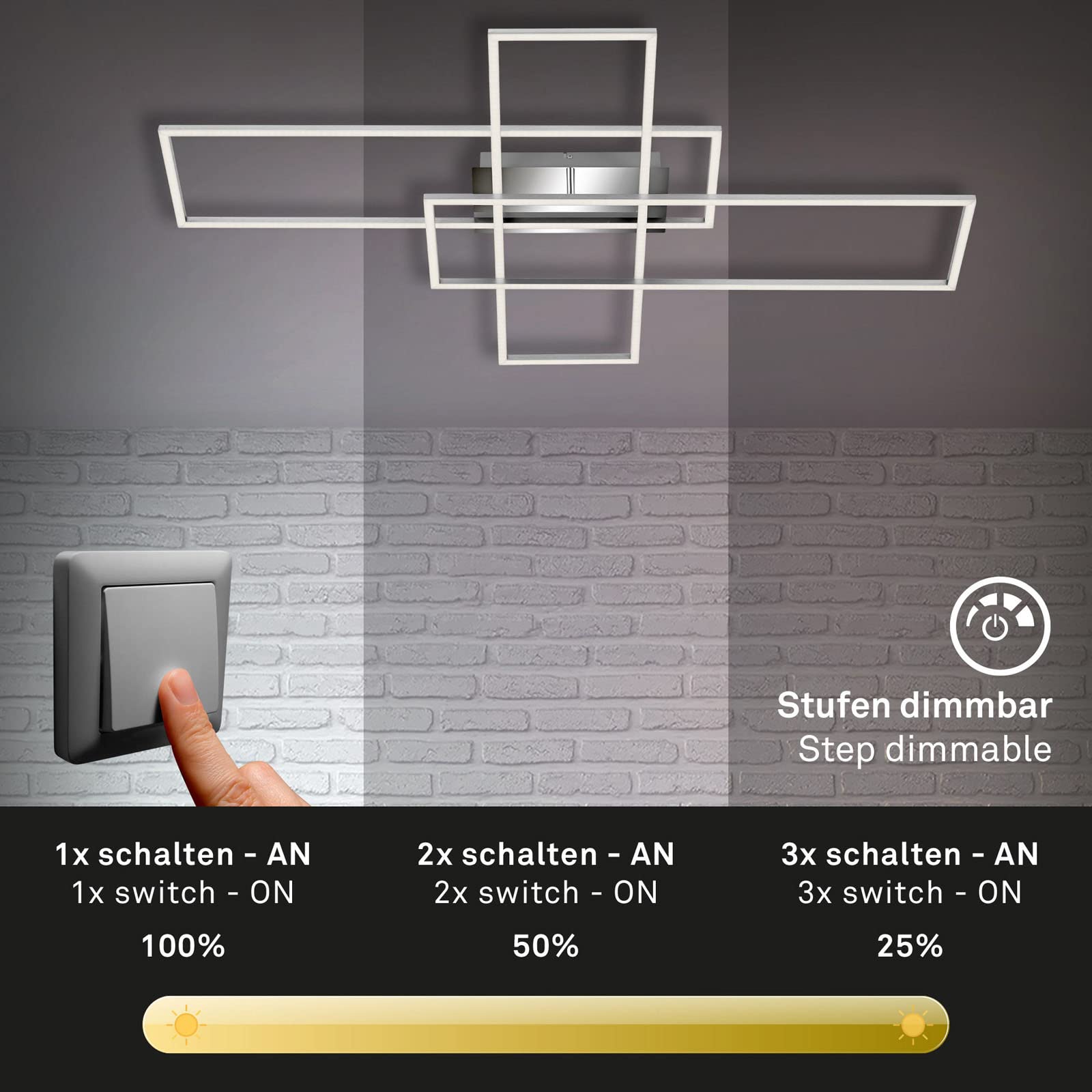 briloner-led-deckenleuchte-50w-6600-lumen-3000k-chrom-alu-1040x710x95mm-stufen-d image 3
