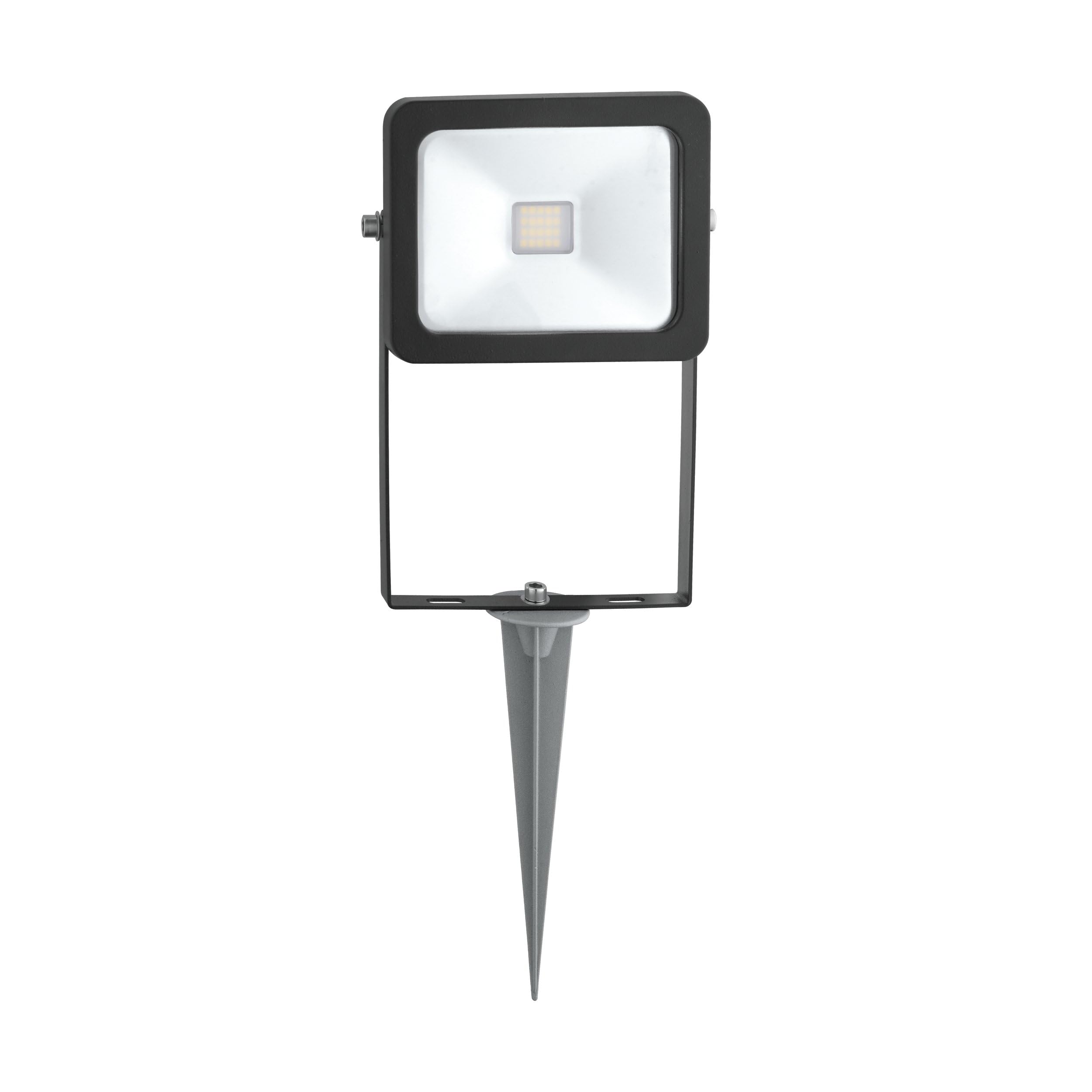 eglo-faedo-2-led-erdspie-h-40-5-cm-alu-schwarz-glas-klar-900-lumen-kaltwei-ip44 image 1