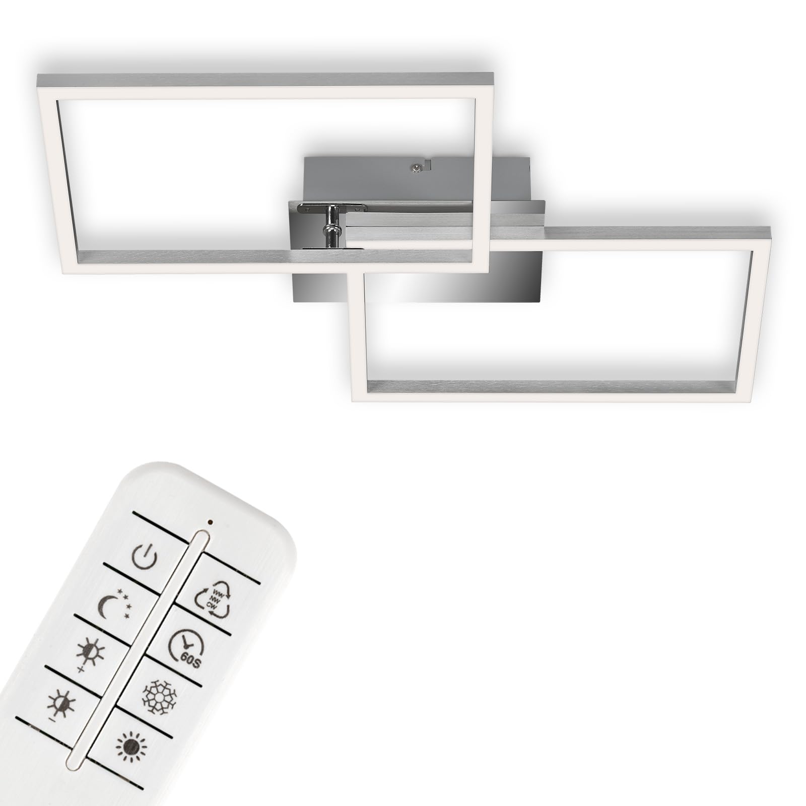 briloner-led-deckenlampe-dimmbar-mit-fernbedienung-50-x-38-8-x-7-8-cm-chrom-alu image 1
