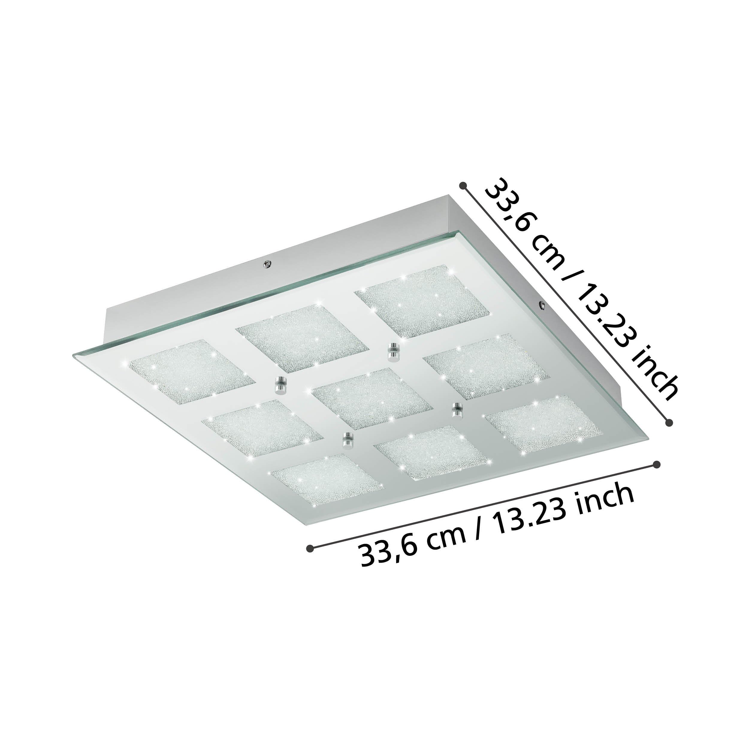 eglo-pallante-led-deckenleuchte-41-x-41-cm-stahl-chrom-brillantglas-4200-lumen-4 image 3