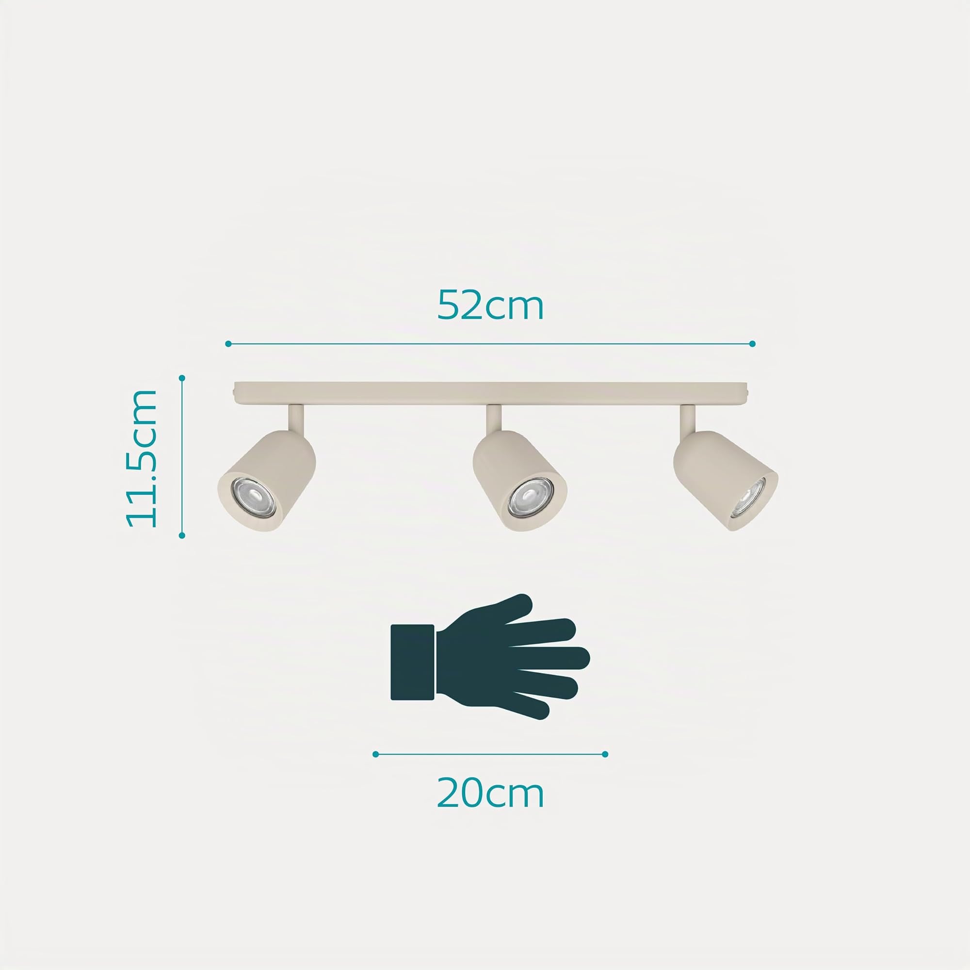 eglo-camaldoli-deckenlampe-3-flammig-deckenstrahler-stahl-sandfarben-gu10 image 6