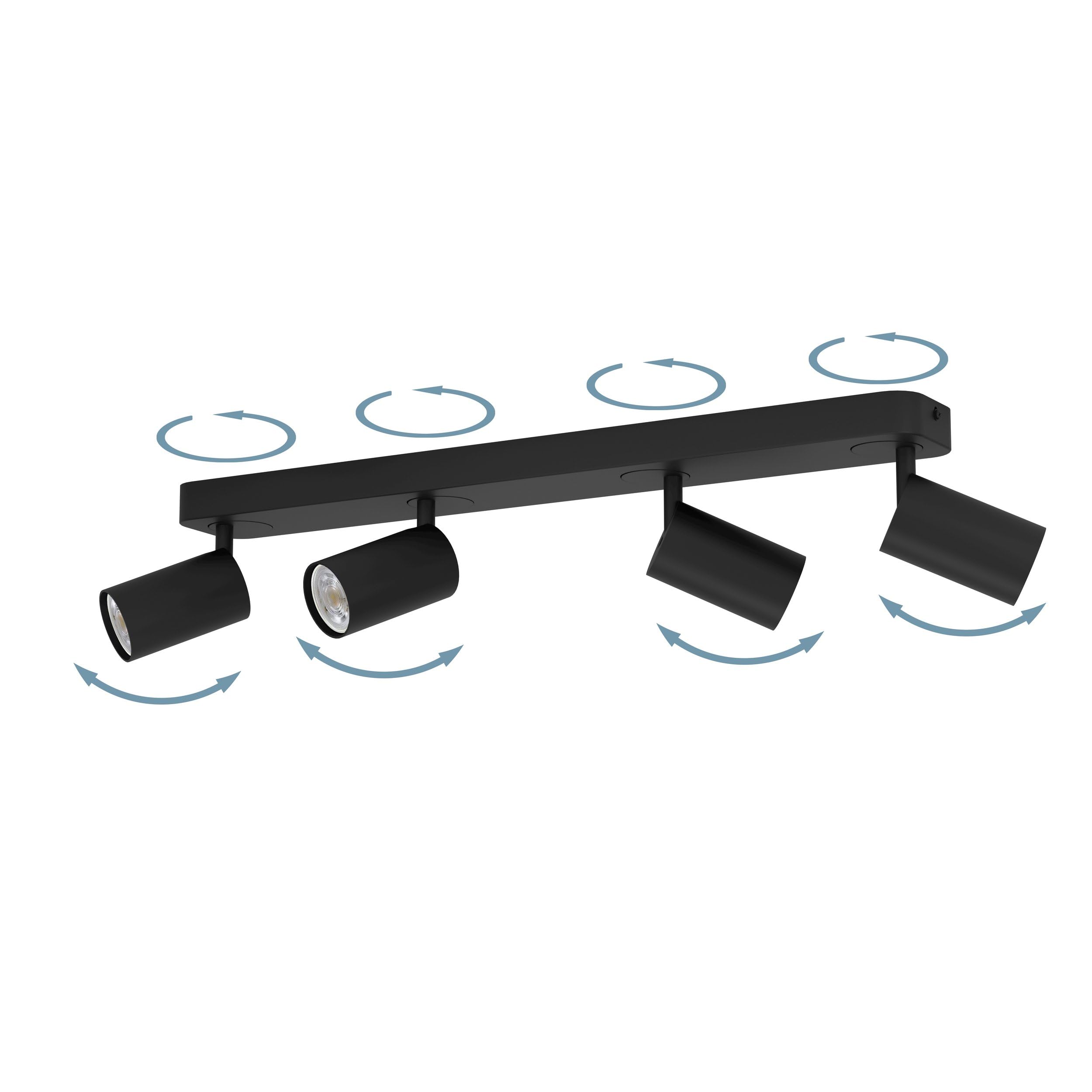 eglo-connect-z-telimbela-z-smart-led-decken-spot-4-flammig-schwarz-rgb-zigbee image 3