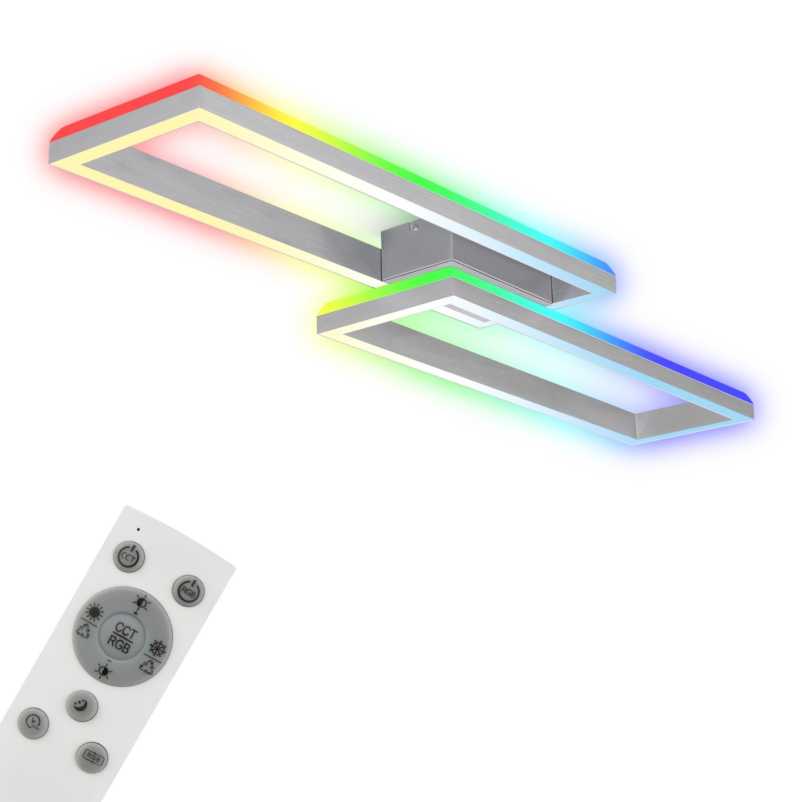 briloner-led-deckenleuchte-frame-rgb-backlight-dimmbar-1195-mm-aluminiumfarbig-m image 1