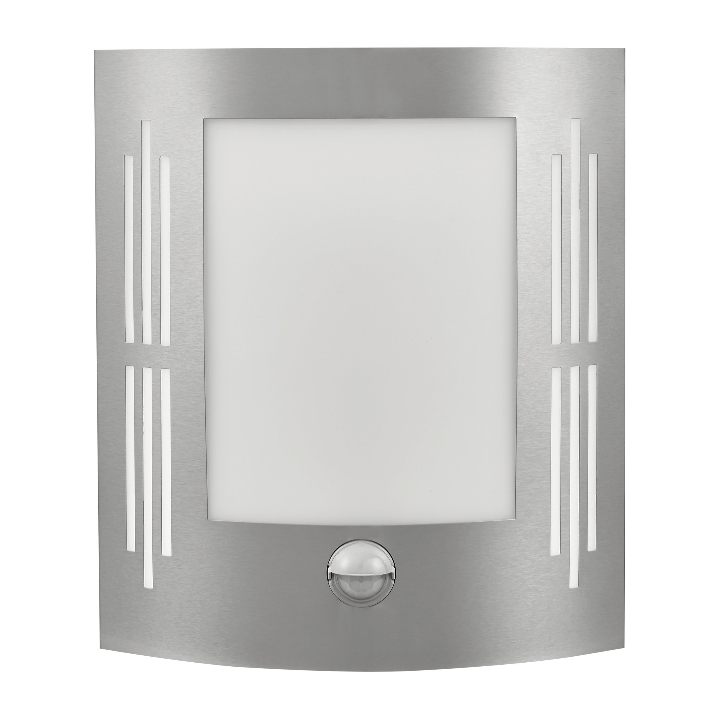 eglo-city-au-en-wandlampe-mit-bewegungsmelder-e27-ip44-wei-edelstahl image 2
