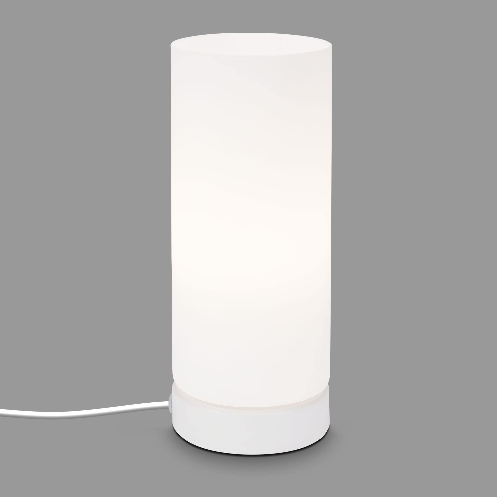briloner-tischleuchte-e14-tischlampe-wei-schwarz-100x250-mm-mit-kabelschalter image 6