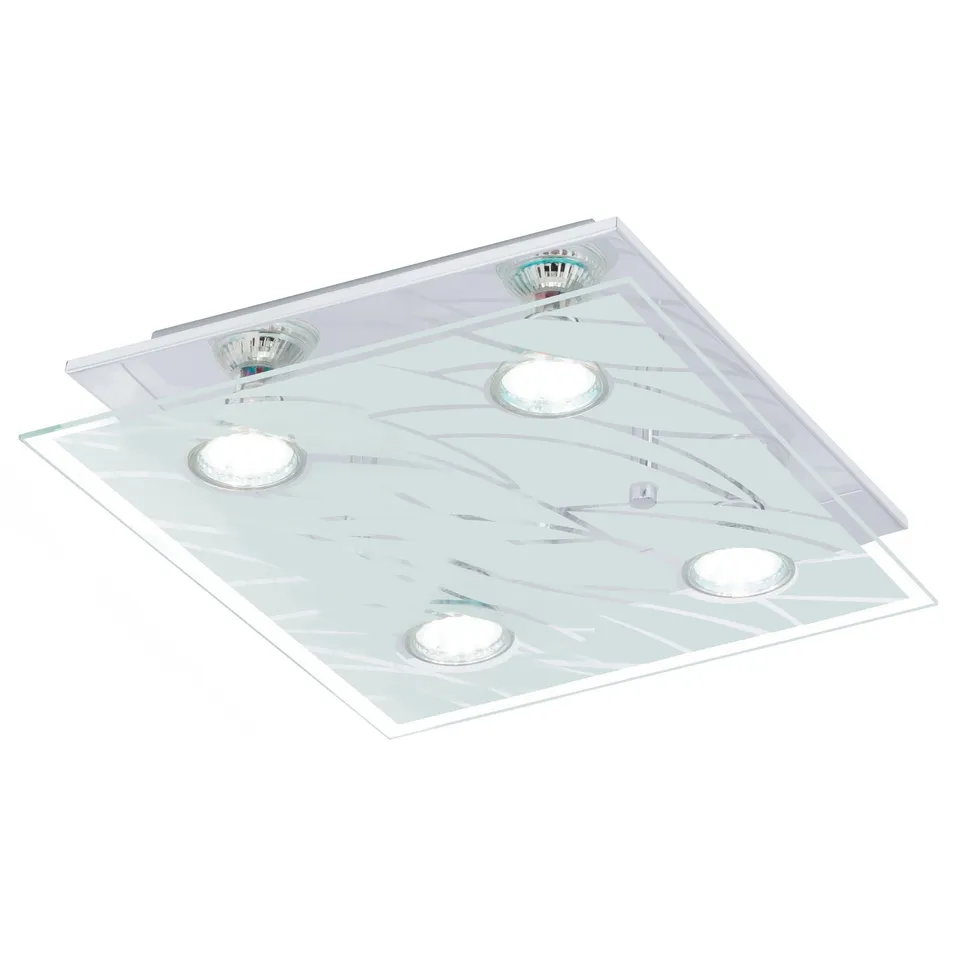 eglo-farella-deckenleuchte-29x29-cm-chrom-gu10 image 1
