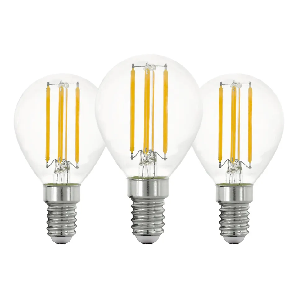 eglo-set-aus-3-e14-filament-led-lampen-p45-transparent-7w-2700k image 1