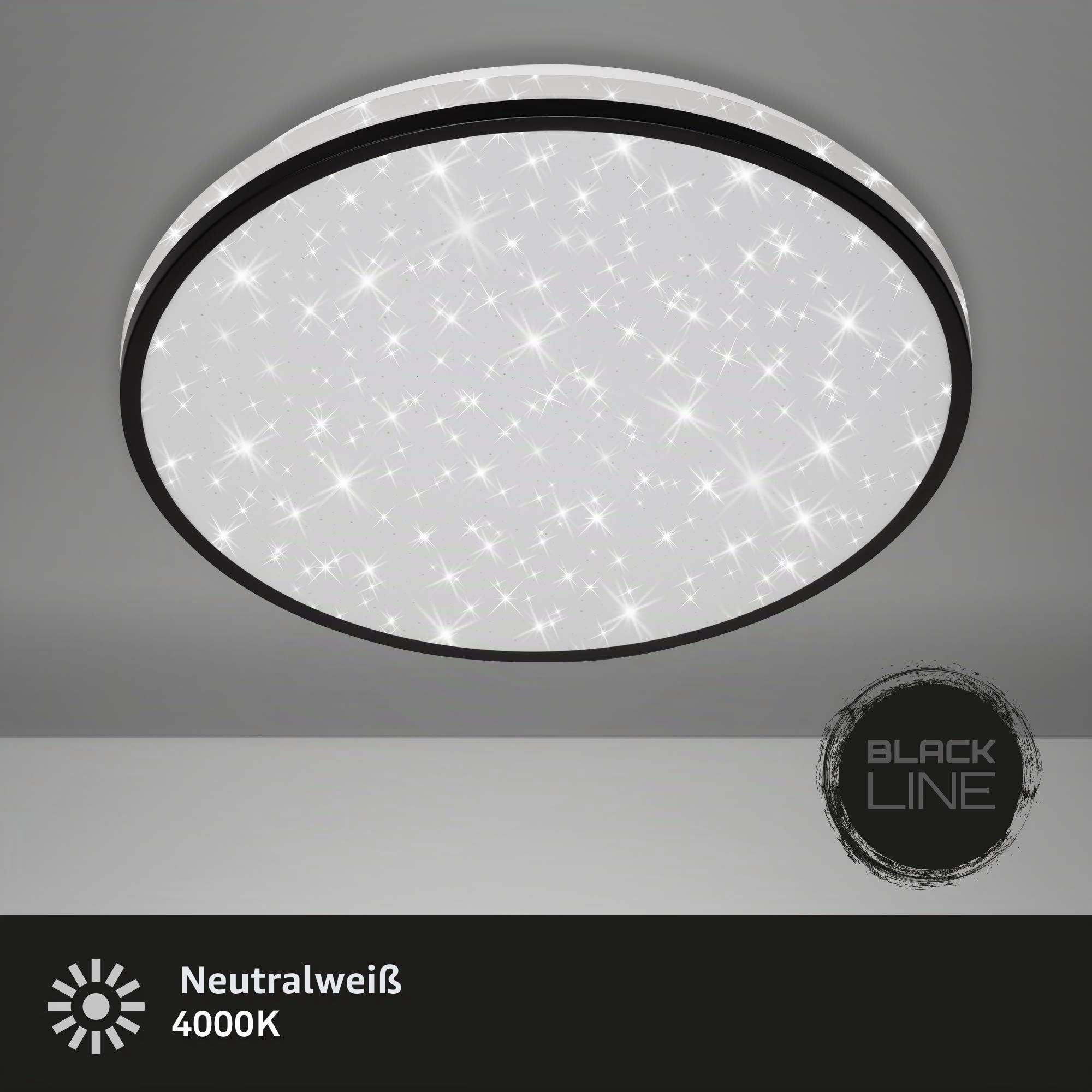 briloner-led-deckenleuchte-38cm-sternenhimmel-24w-2200lm-wei-schwarz image 2