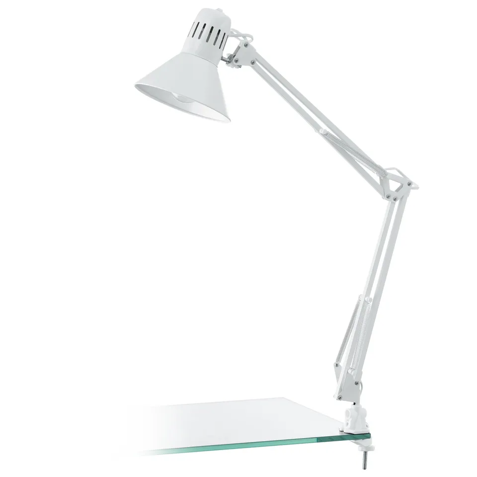 eglo-firmo-tischlampe-klemmlampe-e27-wei image 1