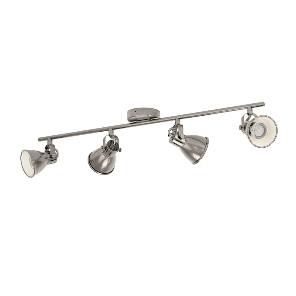 eglo-seras-led-deckenleuchte-4-flammig-industrial-nickel-antik-schwenkbar-inkl-g image 1